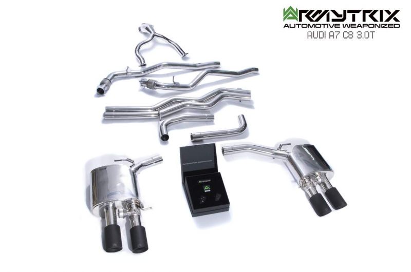 Armytrix exhaust system for Audi A6 C8 55 TFSI (2018-present) valvetronic exhaust system