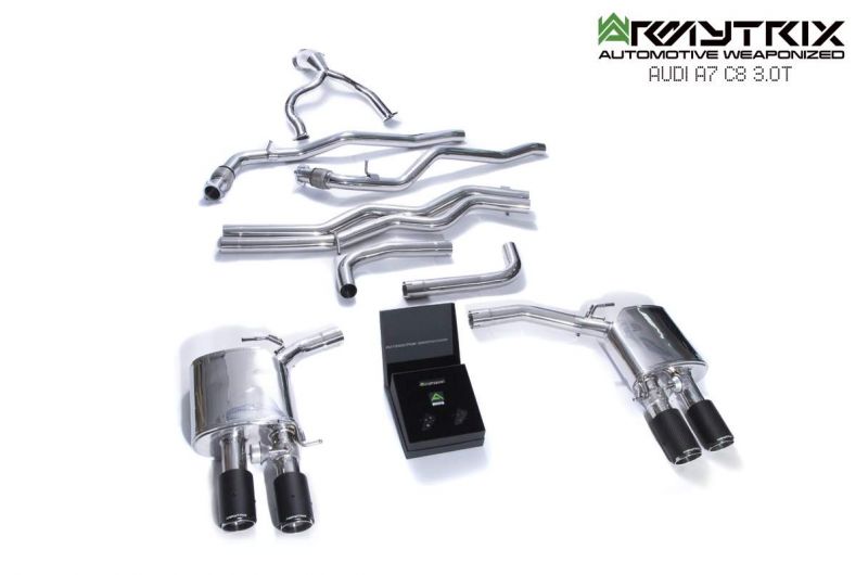 Armytrix exhaust system for Audi A6 C8 55 TFSI (2018-present) valvetronic exhaust system