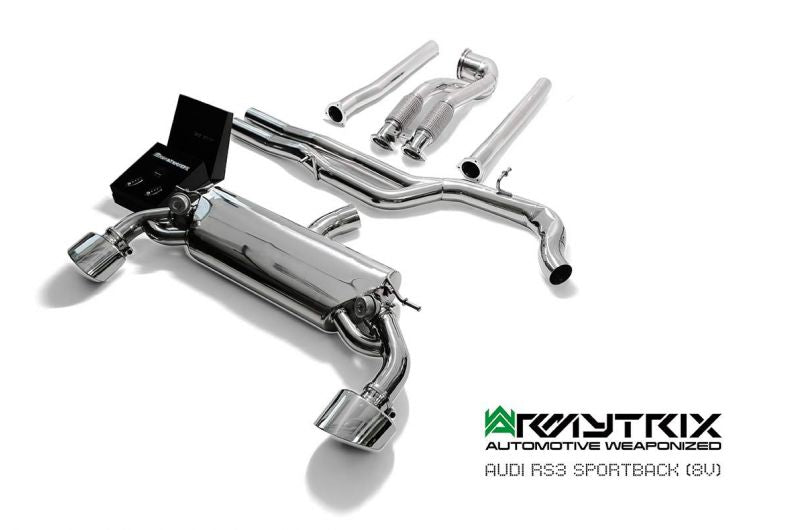 Armytrix exhaust system for Audi RS3 8V Sportback (2015-2016) valvetronic exhaust system