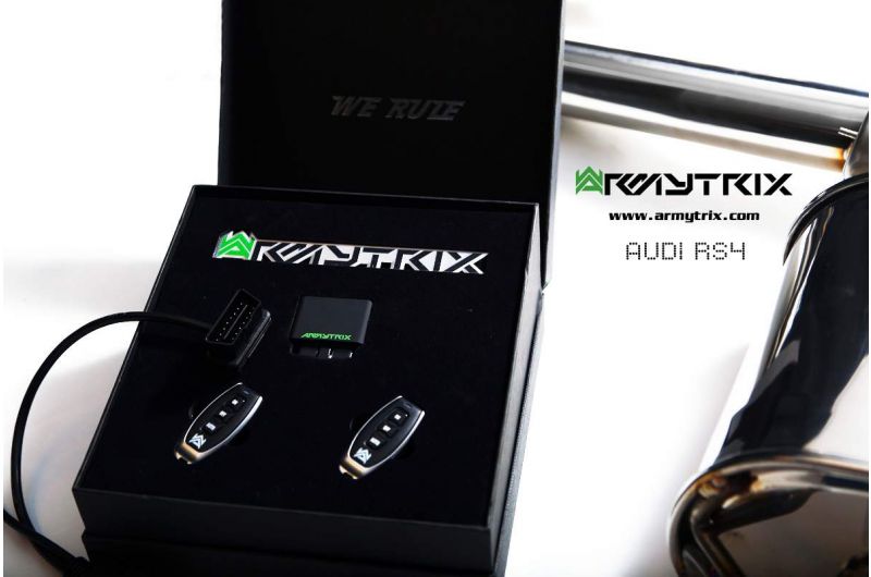 Armytrix exhaust system for Audi RS4 B8 4.2 V8 FSI (2012-2015) valvetronic exhaust system