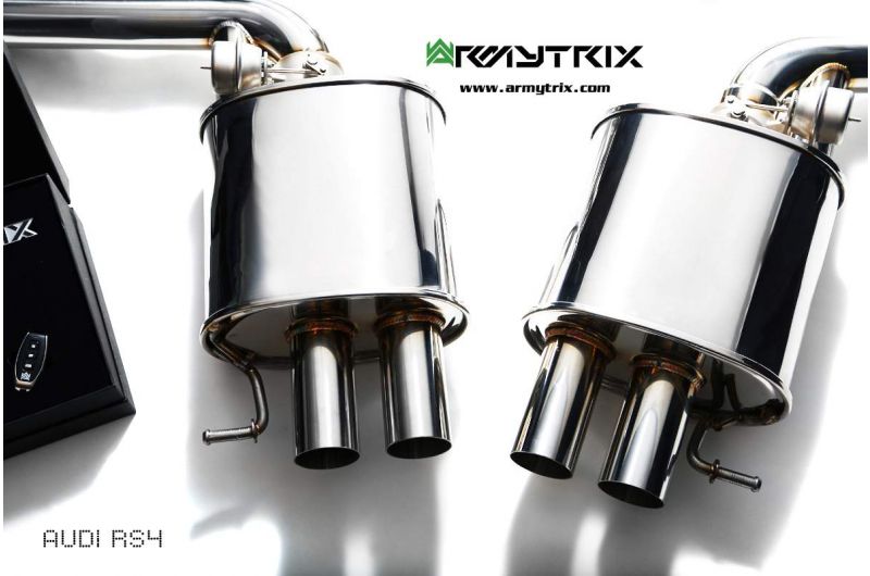 Armytrix exhaust system for Audi RS4 B8 4.2 V8 FSI (2012-2015) valvetronic exhaust system
