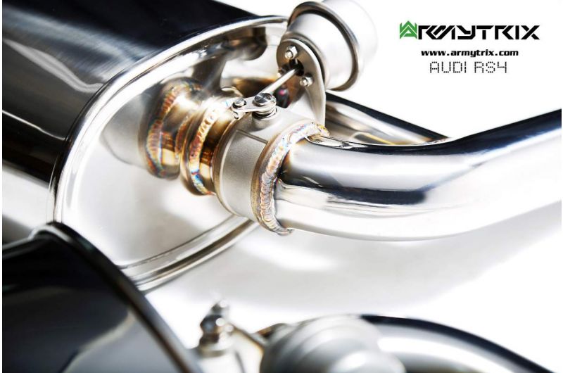 Armytrix exhaust system for Audi RS4 B8 4.2 V8 FSI (2012-2015) valvetronic exhaust system