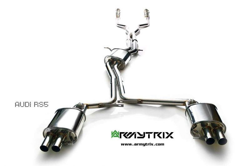 Armytrix exhaust system for Audi RS5 B8 4.2 V8 FSI (2010-2015) valvetronic exhaust system