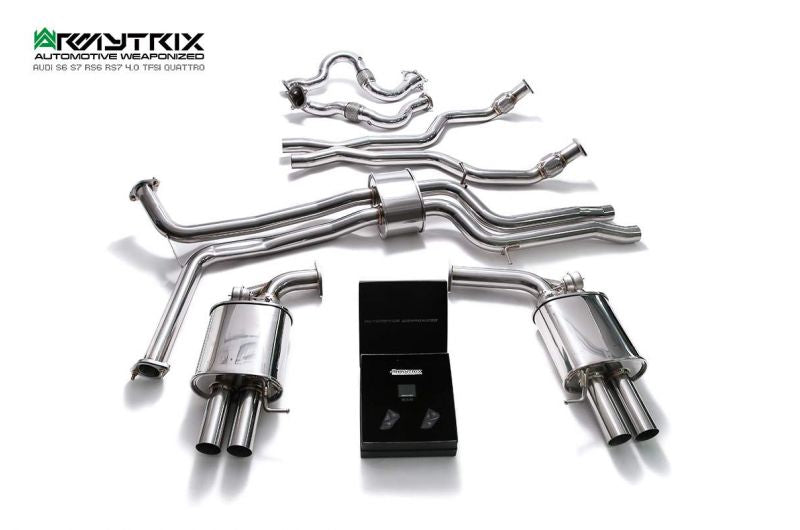 Armytrix exhaust system for Audi S6 C7 4.0 V8 Twin Turbo (2012-2018) valvetronic exhaust system