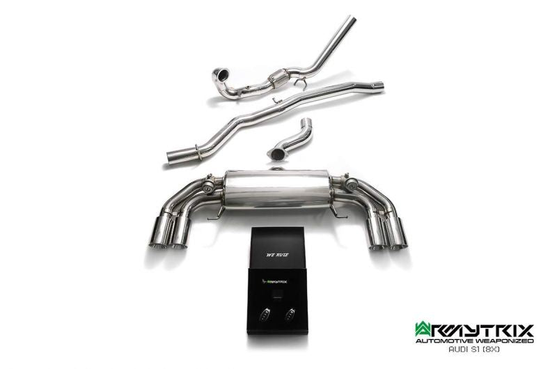 Armytrix exhaust system for Audi S1 8X 2.0 Hatchback/ Sportback (2014-2018) valvetronic exhaust system