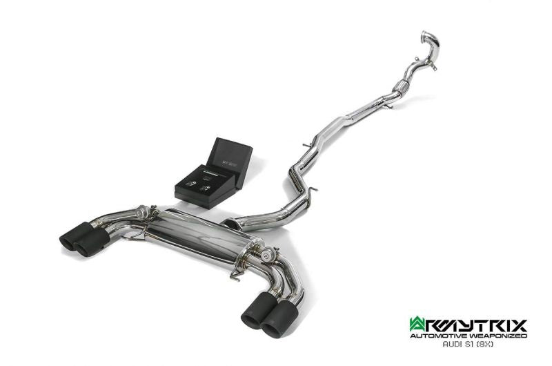 Armytrix exhaust system for Audi S1 8X 2.0 Hatchback/ Sportback (2014-2018) valvetronic exhaust system