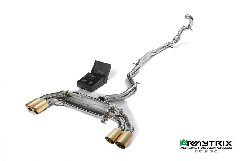 Armytrix exhaust system for Audi S1 8X 2.0 Hatchback/ Sportback (2014-2018) valvetronic exhaust system