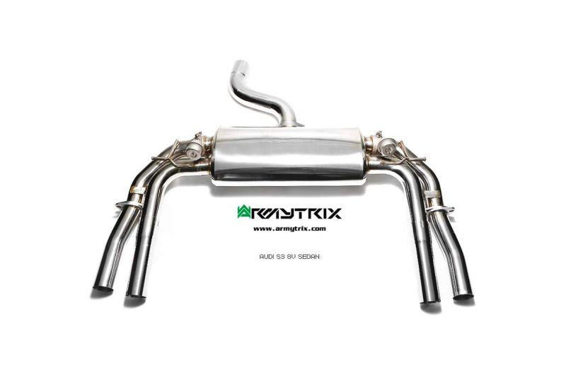 Armytrix exhaust system for AUDI S3 8V SEDAN (2013-2020) valvetronic exhaust system