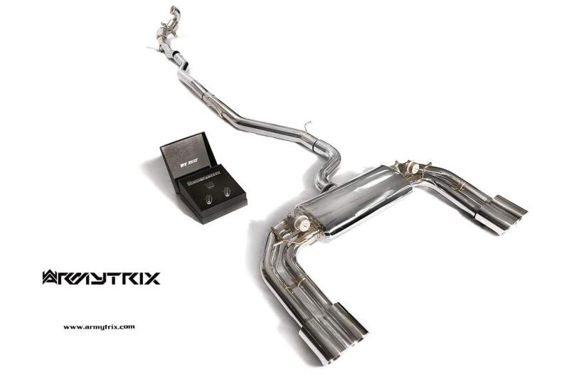 Armytrix exhaust system for Audi S3 8V Sportback (2013-2020) valvetronic exhaust system