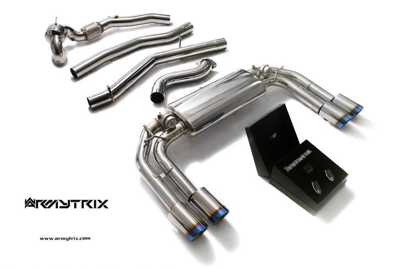 Armytrix exhaust system for Audi S3 8V Sportback (2013-2020) valvetronic exhaust system