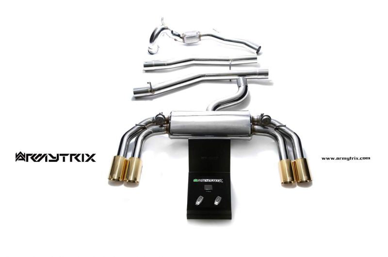 Armytrix exhaust system for Audi S3 8V Sportback (2013-2020) valvetronic exhaust system