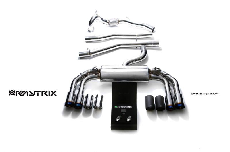 Armytrix exhaust system for Audi S3 8V Sportback (2013-2020) valvetronic exhaust system
