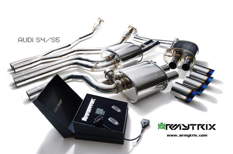 Armytrix exhaust system for Audi A4 B8 3.0 TFSI Sedan/Avant (2009-2015) valvetronic exhaust system