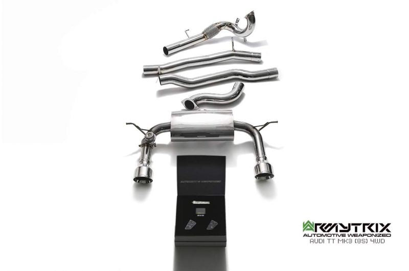 Armytrix exhaust system for Audi TT 8S MK3 Quattro Coupé (2015-present) valvetronic exhaust system