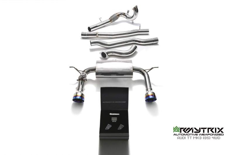 Armytrix exhaust system for Audi TT 8S MK3 Quattro Coupé (2015-present) valvetronic exhaust system