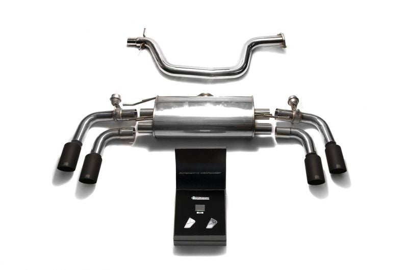 Armytrix exhaust system for Audi TT 8J MK2 2WD 1.8/2.0 TFSI Coupé (2006-2014) valvetronic exhaust system