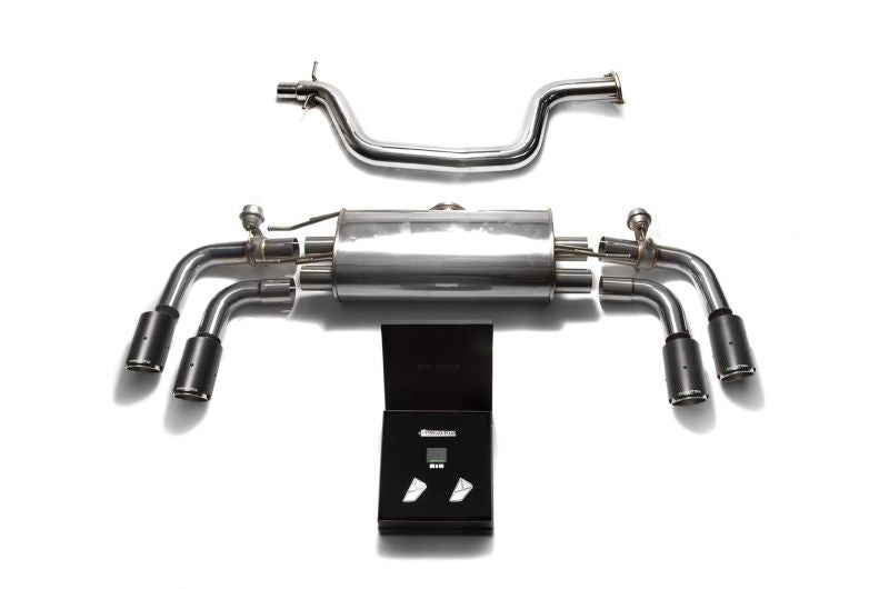 Armytrix exhaust system for Audi TT 8J MK2 2WD 1.8/2.0 TFSI Coupé (2006-2014) valvetronic exhaust system