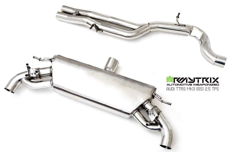 Armytrix exhaust system for Audi TTRS 8S MK3 Non-OPF (2017-Present) valvetronic exhaust system