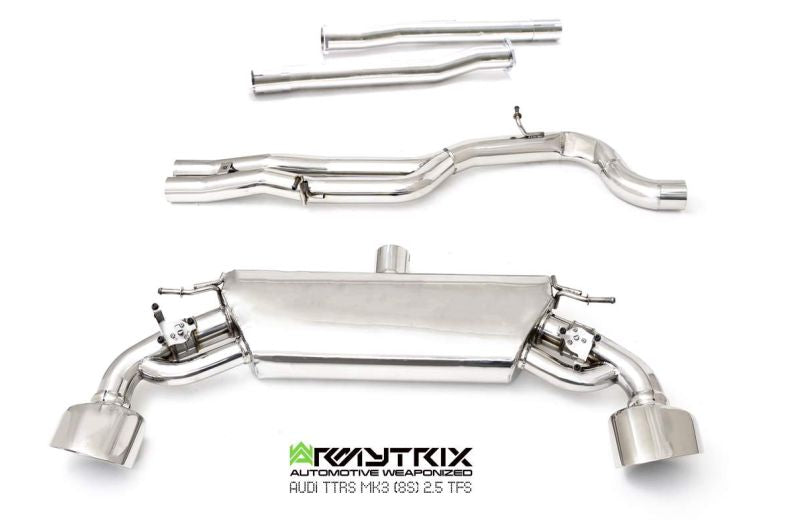 Armytrix exhaust system for Audi TTRS 8S MK3 Non-OPF (2017-Present) valvetronic exhaust system
