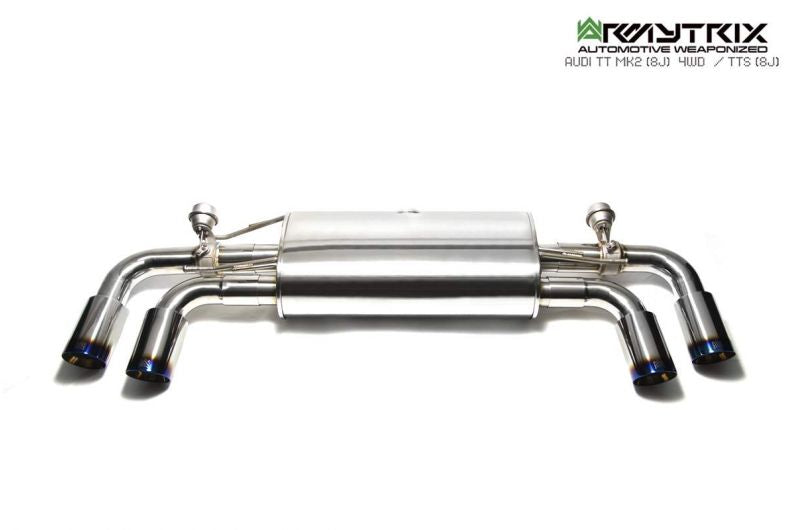 Armytrix exhaust system for Audi TTS 8J MK2 Quattro Coupé (2008-2014) valvetronic exhaust system