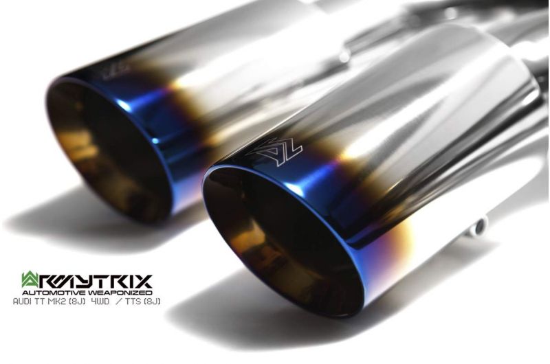 Armytrix exhaust system for Audi TTS 8J MK2 Quattro Coupé (2008-2014) valvetronic exhaust system