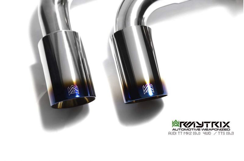 Armytrix exhaust system for Audi TTS 8J MK2 Quattro Coupé (2008-2014) valvetronic exhaust system