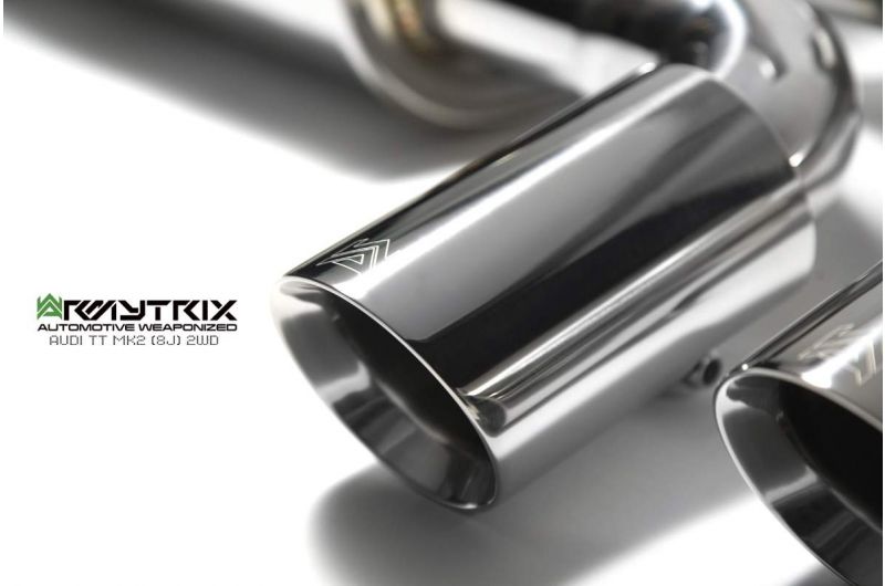 Armytrix exhaust system for Audi TT 8J MK2 2WD 1.8/2.0 TFSI Coupé (2006-2014) valvetronic exhaust system