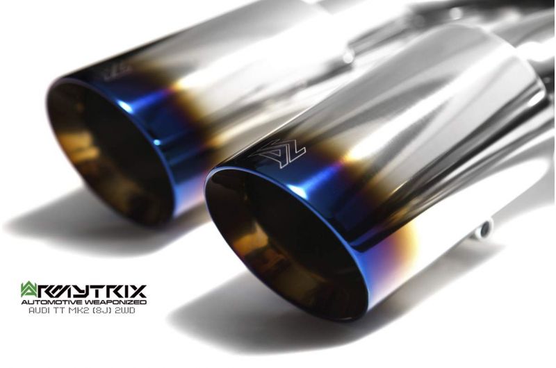 Armytrix exhaust system for Audi TT 8J MK2 2WD 1.8/2.0 TFSI Coupé (2006-2014) valvetronic exhaust system