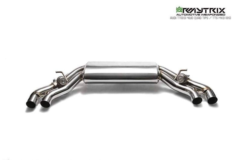 Armytrix exhaust system for Audi TTS 8S MK3 Quattro Coupé Non-OPF (2015-2023) valvetronic exhaust system