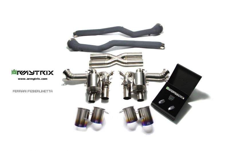 Armytrix exhaust systems for Ferrari F12 (2012-2017) valvetronic exhaust system