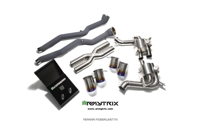 Armytrix exhaust systems for Ferrari F12 (2012-2017) valvetronic exhaust system