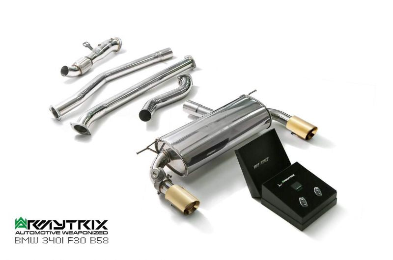 Armytrix exhaust system for BMW F30/F31 340i (B58B30) Non-OPF(2016-present) valvetronic exhaust system