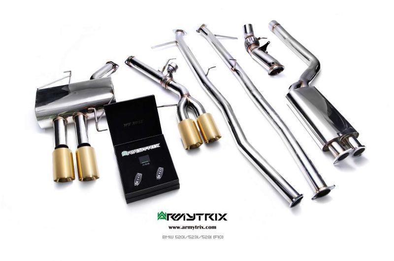 Armytrix exhaust system for BMW F10 520i/528i (2011-2016) valvetronic exhaust system