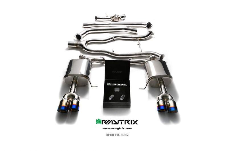 Armytrix exhaust system for BMW F10 535i (2010-2017) valvetronic exhaust system