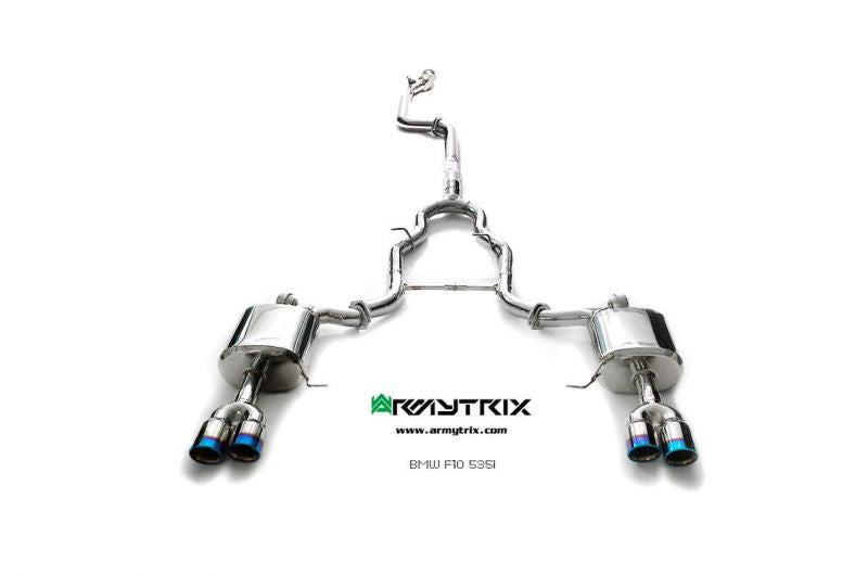 Armytrix exhaust system for BMW F10 535i (2010-2017) valvetronic exhaust system
