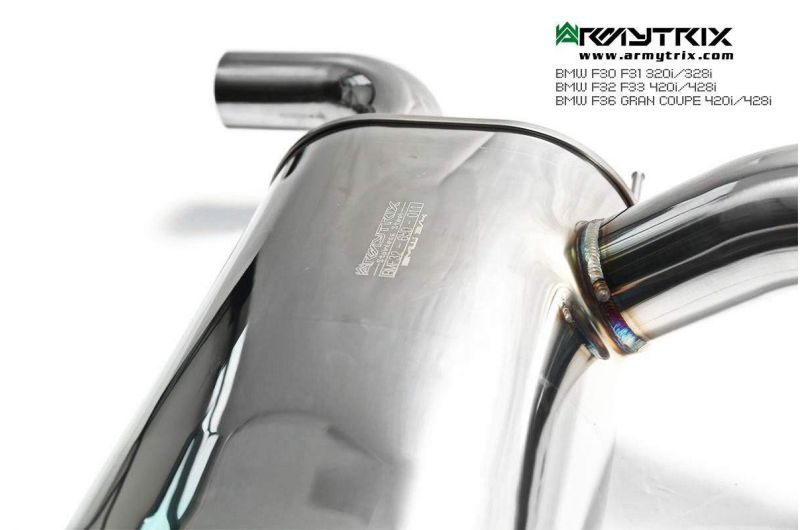 Armytrix exhaust system for BMW F30/F31 320i/328i (N26B20)(2014-2015) valvetronic exhaust system