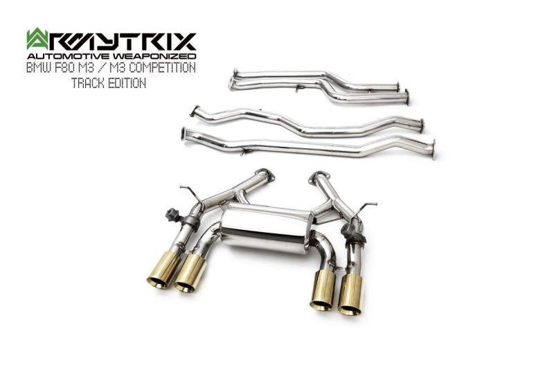 Armytrix exhaust system for BMW F80 M3 TRACK EDITION valvetronic exhaust system