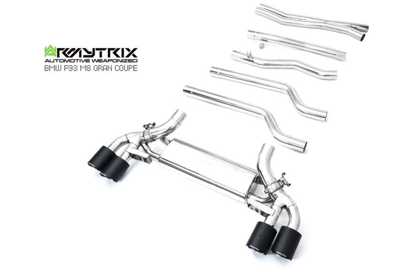Armytrix exhaust system for BMW F93 M8 Gran Coupe (2019-Present) valvetronic exhaust system