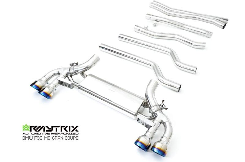 Armytrix exhaust system for BMW F93 M8 Gran Coupe (2019-Present) valvetronic exhaust system