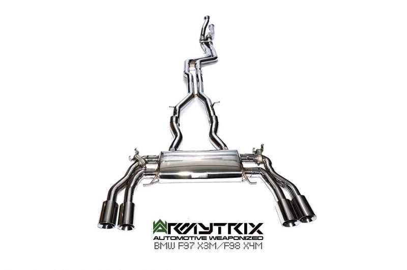Armytrix exhaust system for BMW F98 X4M (2019-Present) valvetronic exhaust system