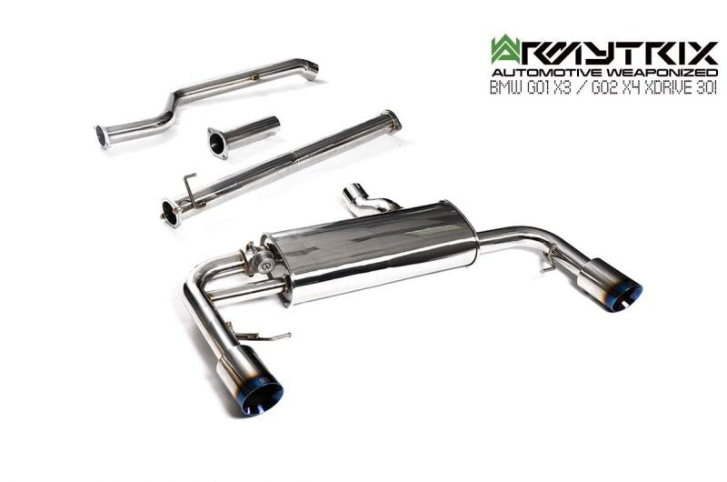 Armytrix exhaust system for BMW G02 X4 20i/30i xDrive Non-OPF (2019-Present) valvetronic exhaust system