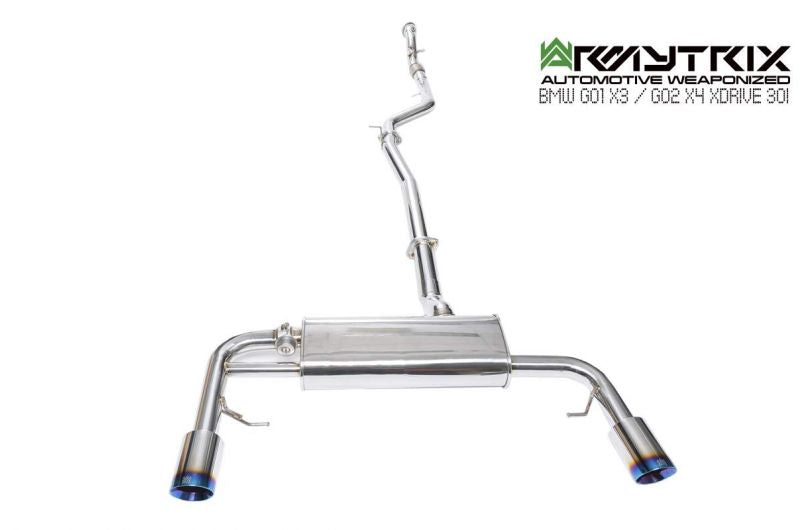 Armytrix exhaust system for BMW G02 X4 20i/30i xDrive Non-OPF (2019-Present) valvetronic exhaust system