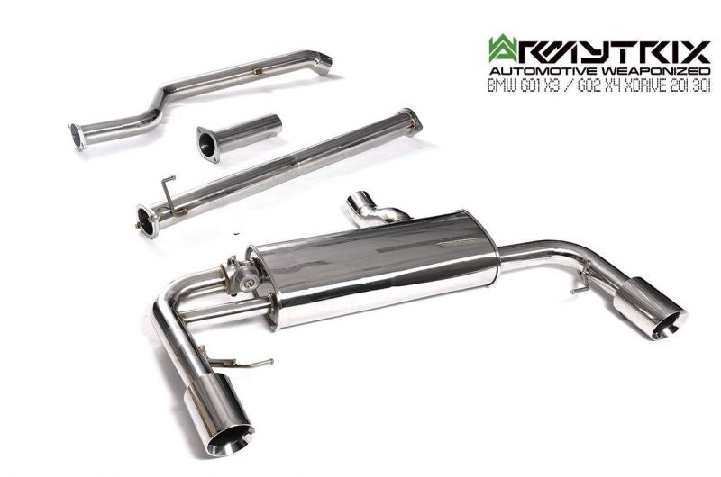 Armytrix exhaust system for BMW G02 X4 20i/30i xDrive Non-OPF (2019-Present) valvetronic exhaust system