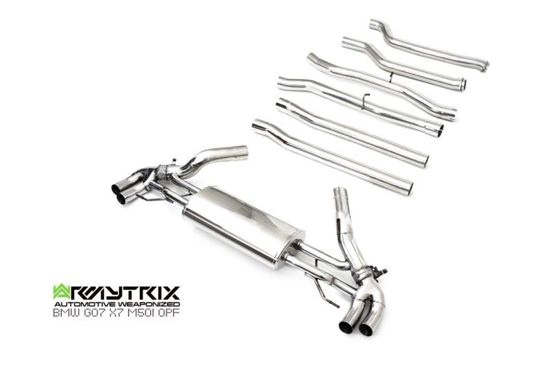 Armytrix exhaust system for BMW G07 X7 M50i OPF (2021-Present) valvetronic exhaust system