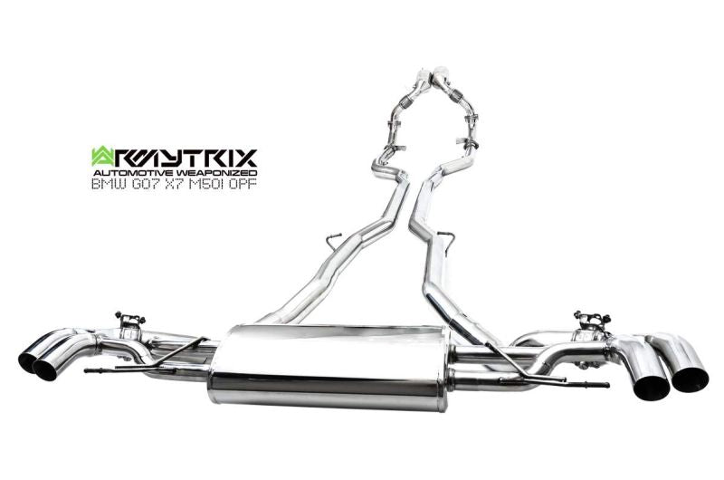 Armytrix exhaust system for BMW G07 X7 M50i OPF (2021-Present) valvetronic exhaust system