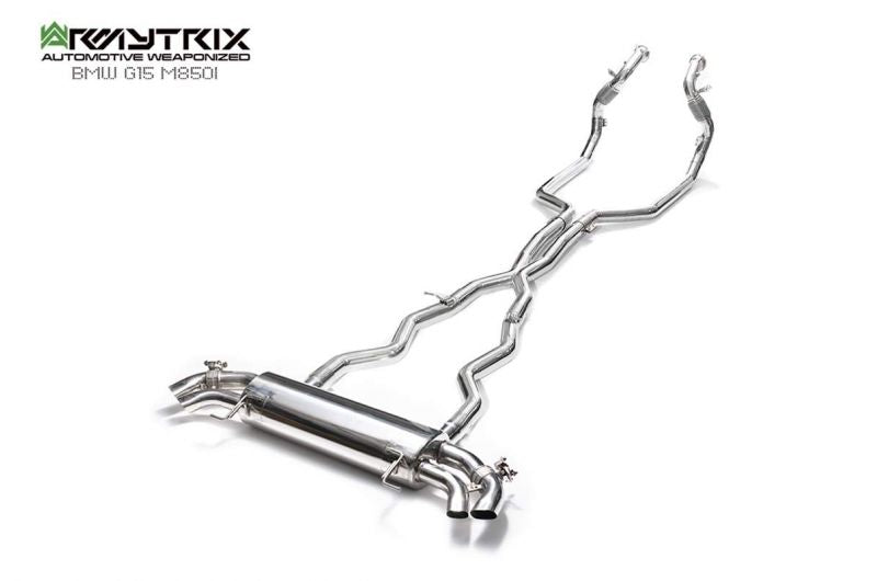 Armytrix exhaust system for BMW G14/G15 M850i xDrive (OE valve control)(Non-OPF) (2018-present) valvetronic exhaust system