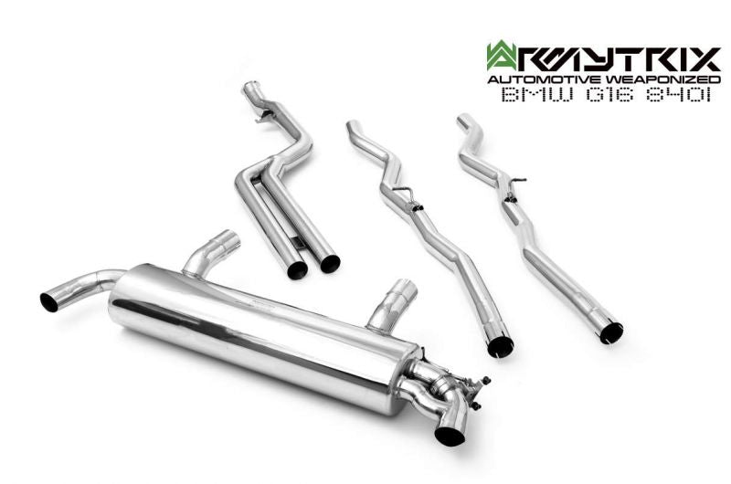 Armytrix exhaust system for BMW G16 840i/840i xDrive Gran Coupé (OPF) (OE Valve control)(2019-Present) valvetronic exhaust system