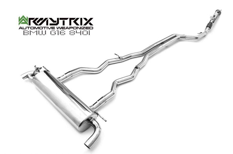 Armytrix exhaust system for BMW G16 840i/840i xDrive Gran Coupé (OPF) (OE Valve control)(2019-Present) valvetronic exhaust system
