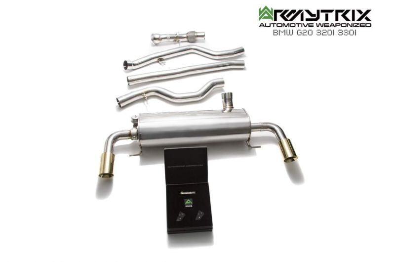 Exhaust system Armytrix BMW G20 320/330 B48 Non-OPF (2019-present) valvetronic exhaust system