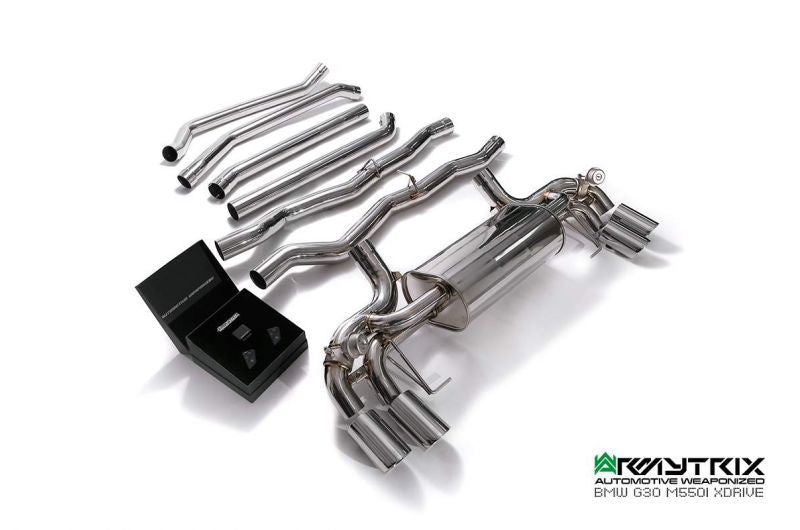Armytrix exhaust system for BMW G30/G31 M550i xDrive (2017-present) valvetronic exhaust system